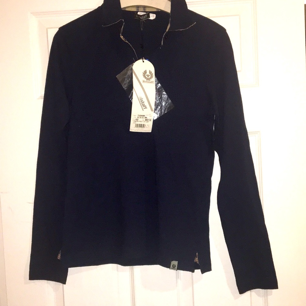 BELSTAFF Women’s Polo Blue shirt Size 42 Eu